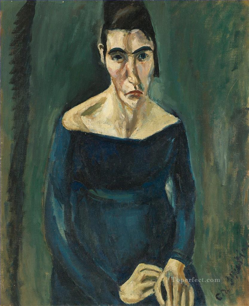 LA FOLLE woman Chaim Soutine Expressionism Oil Paintings